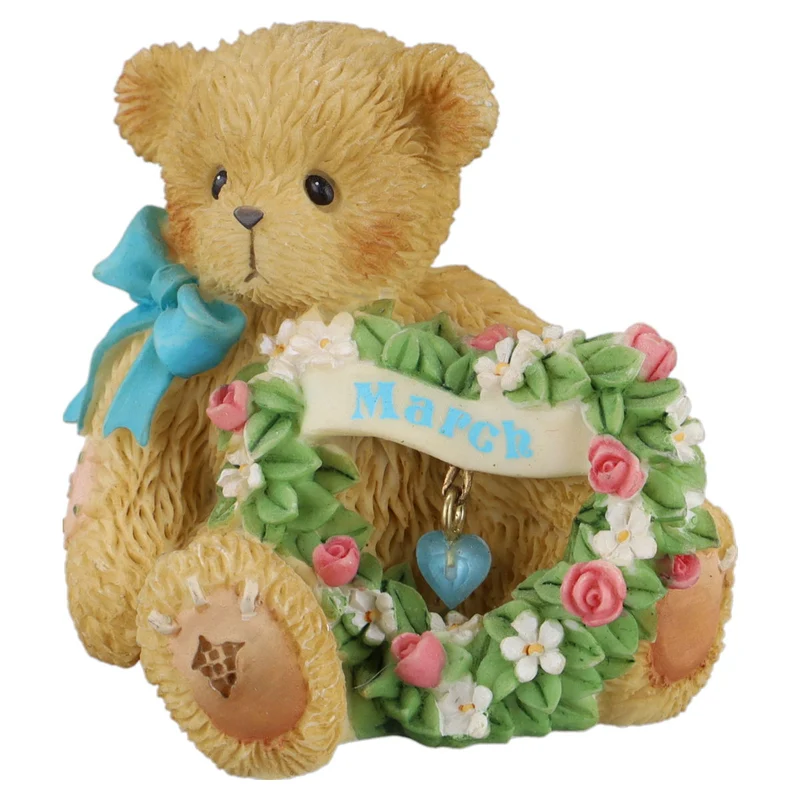 Teddy 111884 "March" Sparkling Hearts March Mini Figurine