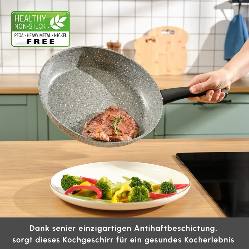 Karaca Gris Biogranit Pfannenset, 2 Teilig