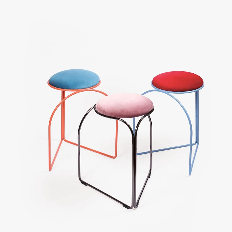 Upholstered Low Stool FLOW LOW by Enrico Girotti for LapiegaWD