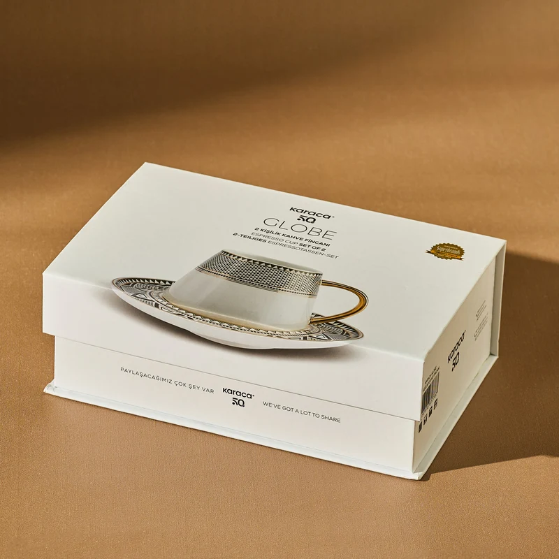 Karaca Globe Set mit 2 Kaffeetassen