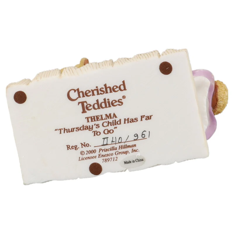 Teddy 789712 Thelma "Thursday's Child Has Far To Go"