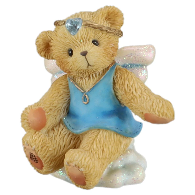 Teddy 824542 December Angel On Cloud Mini Figurine