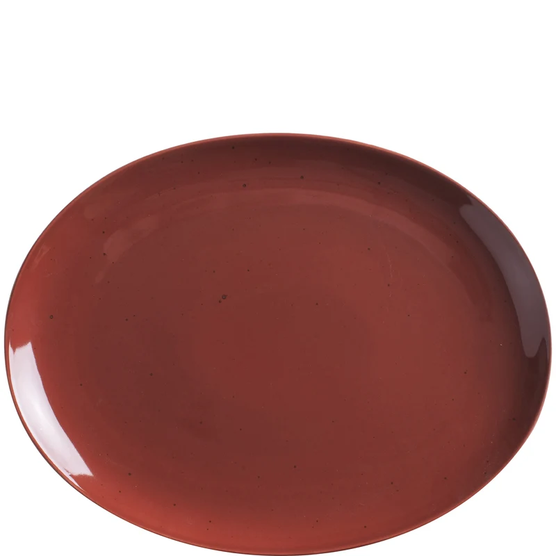 KAHLA Homestyle Platte oval 32 cm siena red