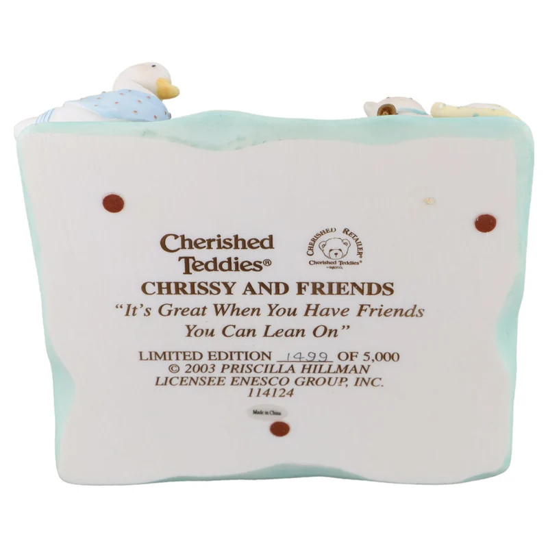 Teddy 114124 Chrissy And Friends Cherished Retailer Limited Edition Figurine