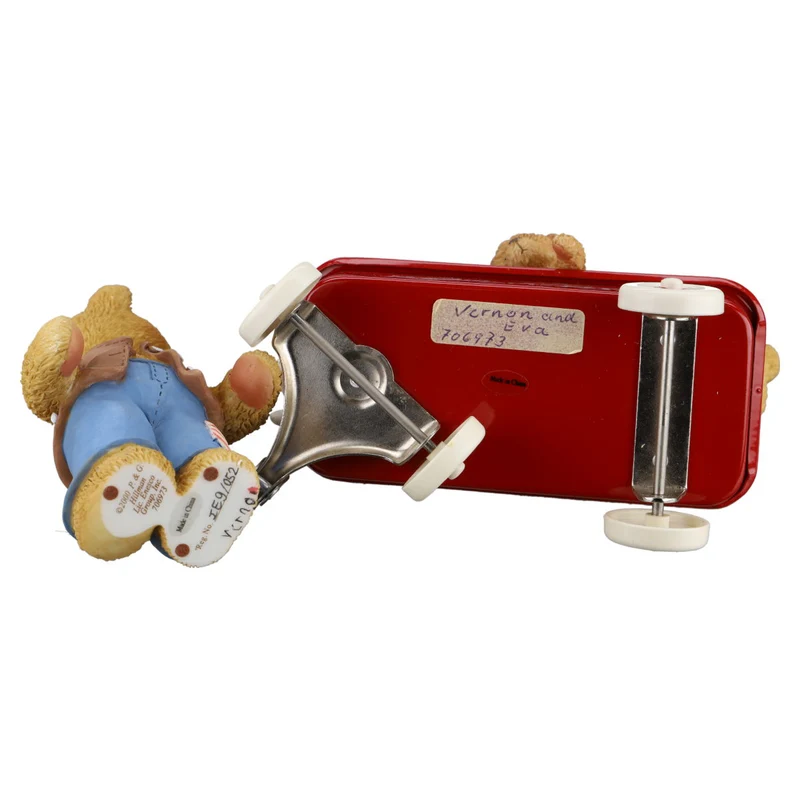 Teddy 706973 Vernon And Eva Boy And Girl With Radio Flyer Wagon