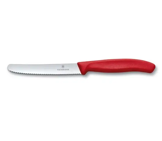 Tomatenmesser Swiss Classic Wellenschliff 11cm verschiedene Farben