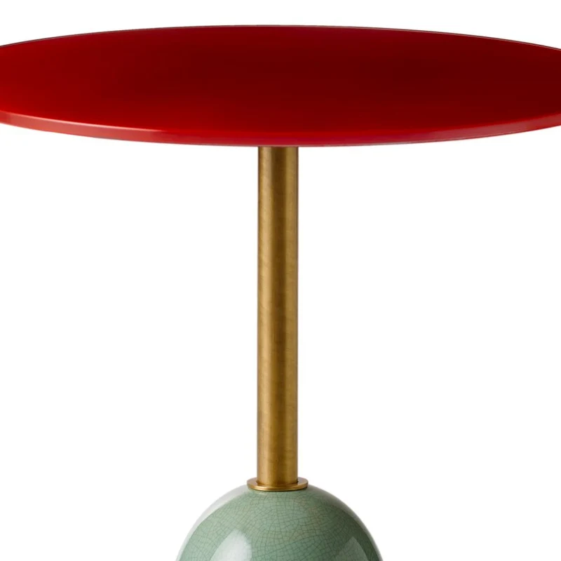Side Table PINS Celadon and Red by La Récréation for Marioni