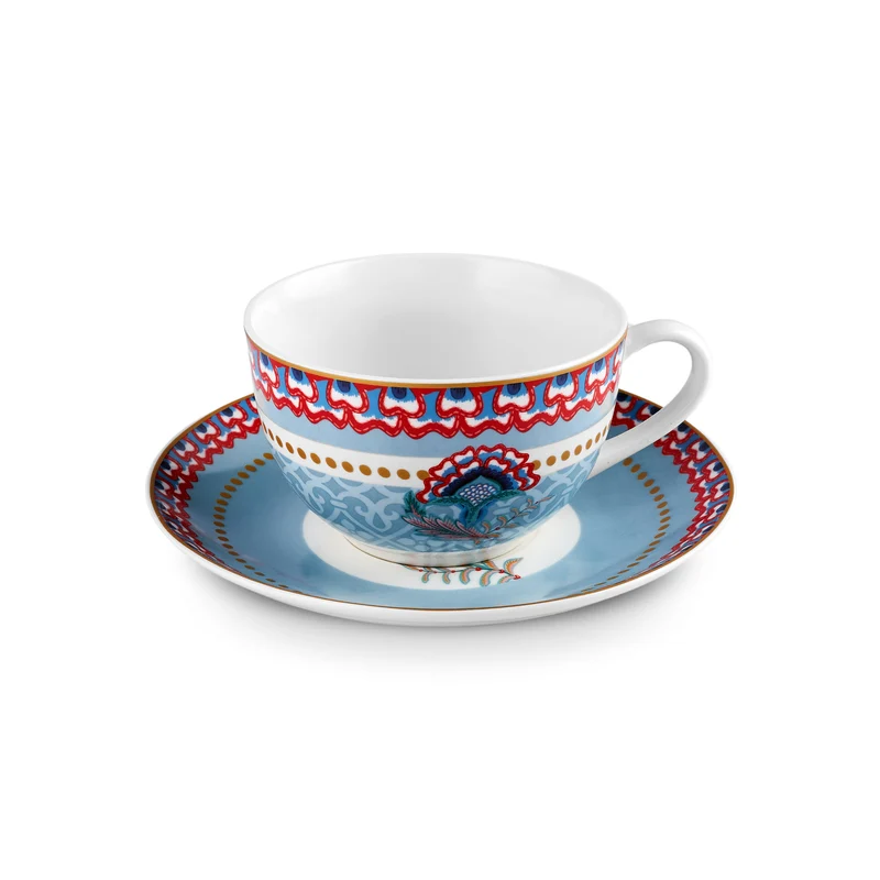 Karaca Forever Bone Spello 26-Teiliges 6-Personen Frühstücksset Blau