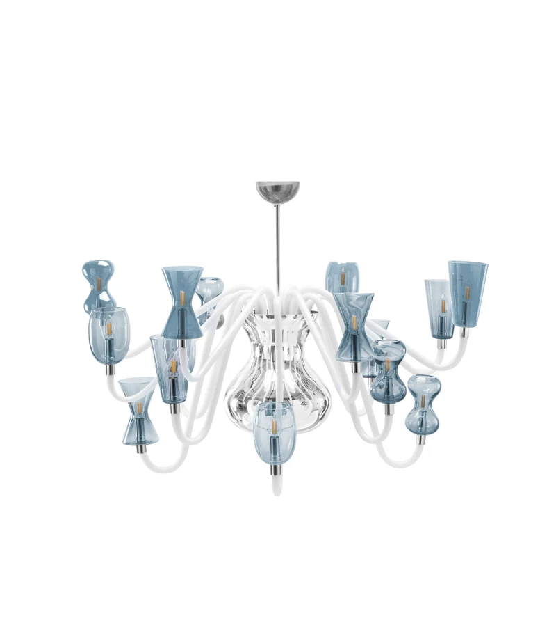 Murano Glass Chandelier K1 by Karim Rashid for Purho