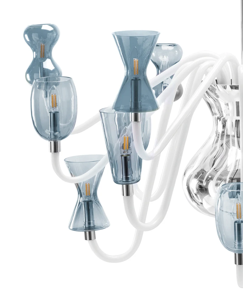 Murano Glass Chandelier K1 by Karim Rashid for Purho