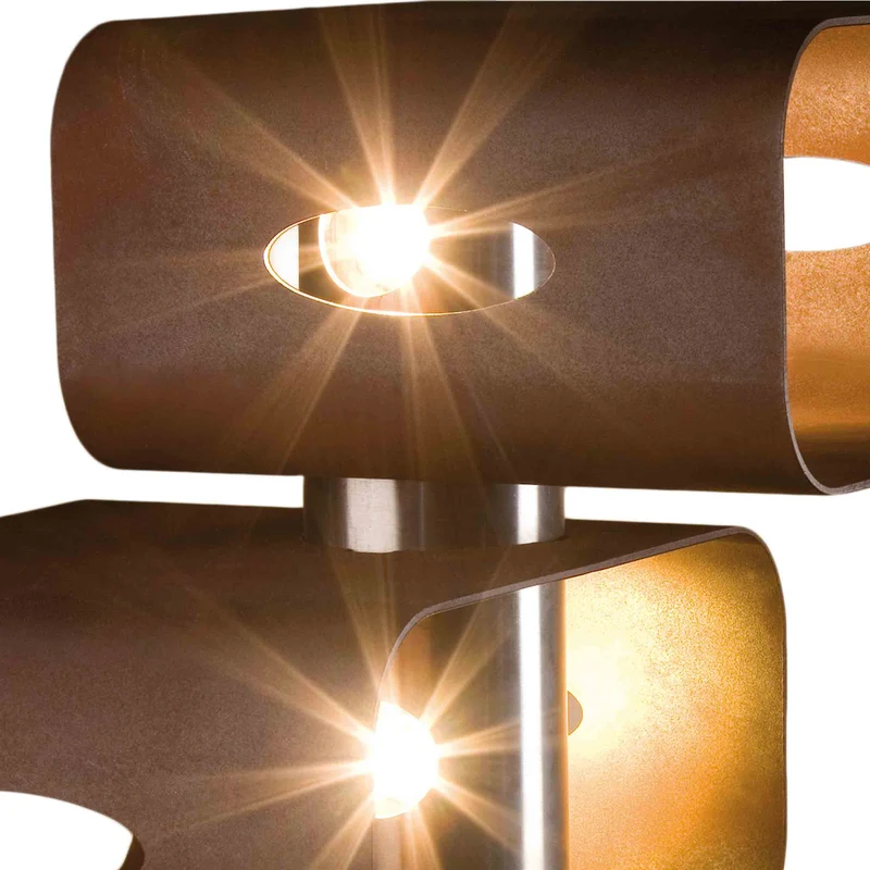 Stainless Steel Floor Lamp CUBICA by Hi.Project for Brillamenti