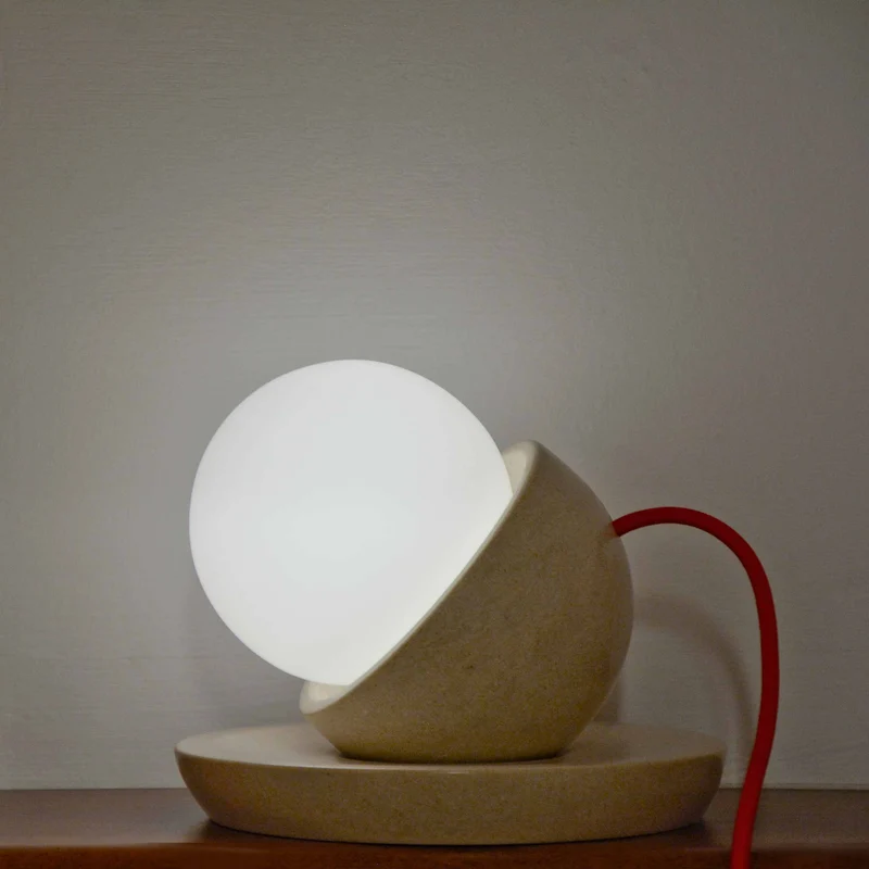 Stone Table Lamp LUNA by Hi.Project for Brillamenti