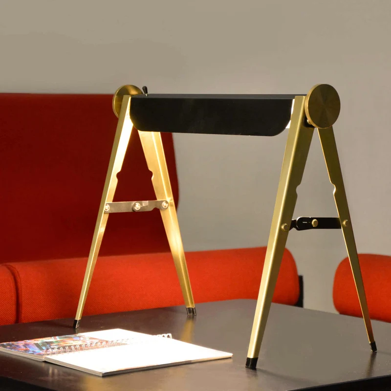 Brass Table Lamp CAVALLETTO by Hi.Project for Brillamenti
