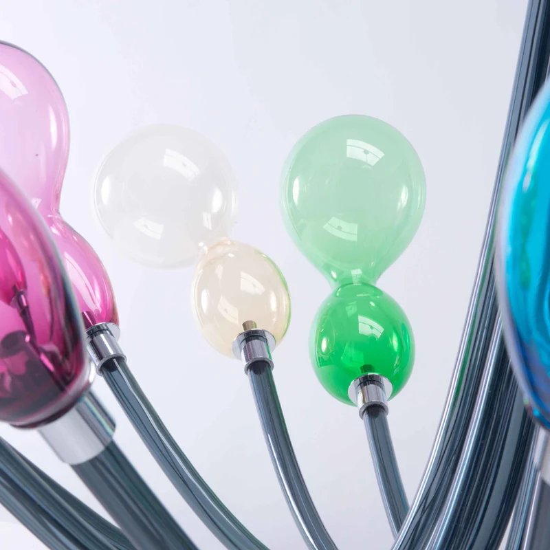 Murano Glass Chandelier BLOB by Karim Rashid for Purho