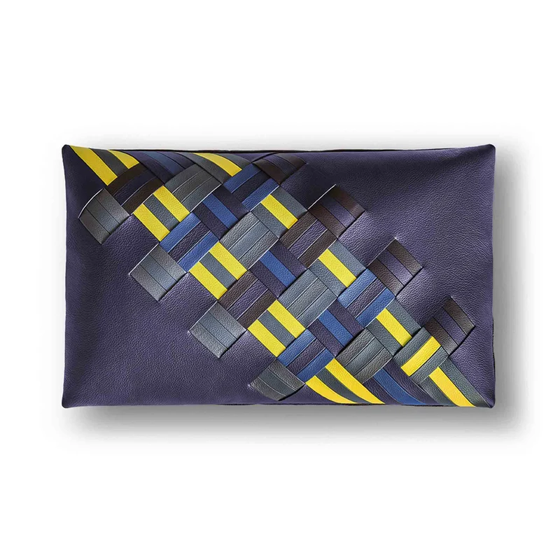 Leather Cushion JOURNEY GION by Giulio Ridolfo with Chiara Novello for Poltrona Frau