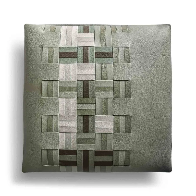 Leather Cushion JOURNEY PIER 1 by Giulio Ridolfo with Chiara Novello for Poltrona Frau