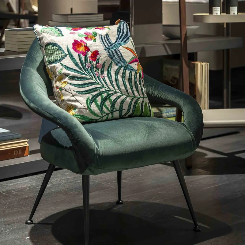 Cushion HELICONIA DREAMIN by Giulio Ridolfo with Chiara Novello for Poltrona Frau