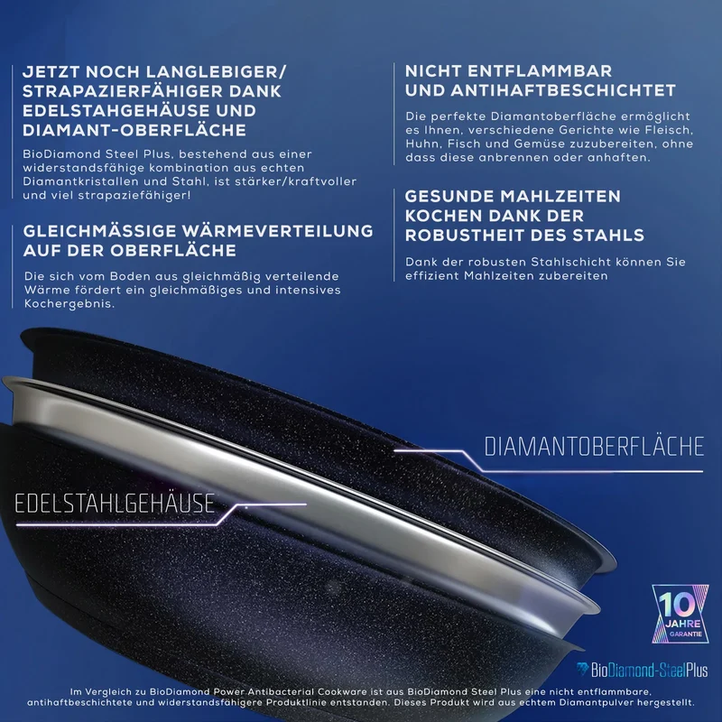 Karaca Diamond Steel Plus 7-teiliges Kochtopfset