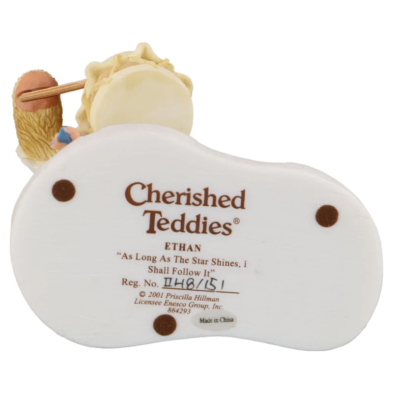Teddy 864293 Ethan Drummer Boy With Lamb Figurine