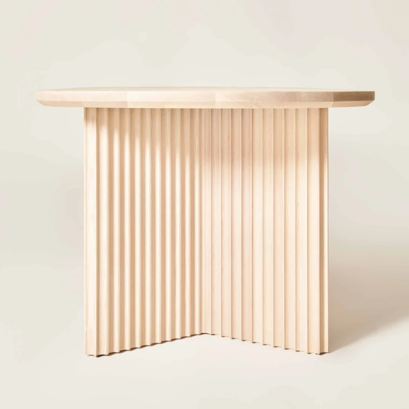 Ash Wood Oval Dining Table BASALTO by Cono Studio for Dale Italia