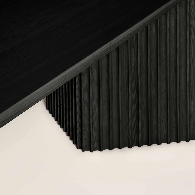 Ash Wood Oval Dining Table BASALTO by Cono Studio for Dale Italia