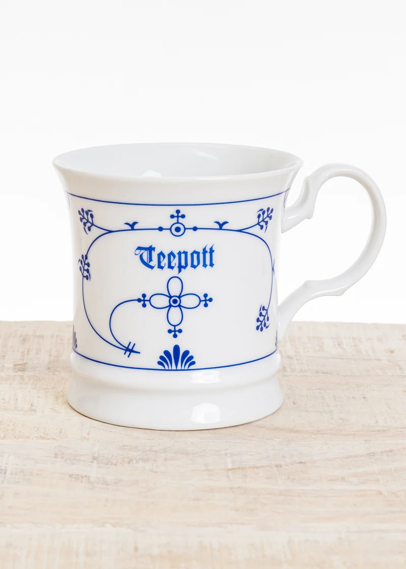Teepott indisch Blau