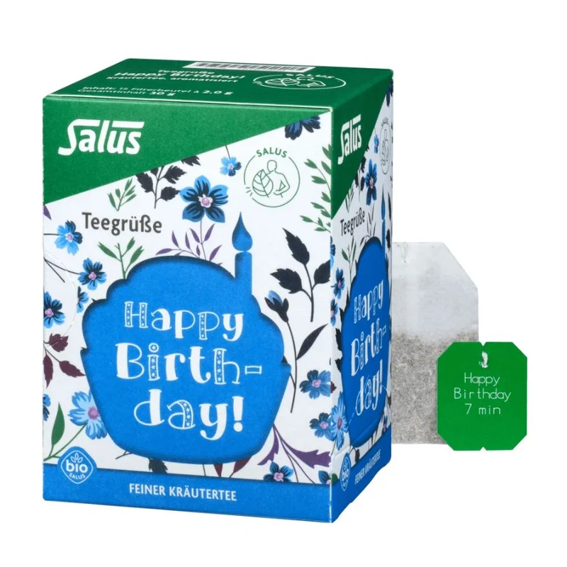 Salus Teegrüße Happy Birthday! Kräutertee 15FB/30g MHD 31.10.2026