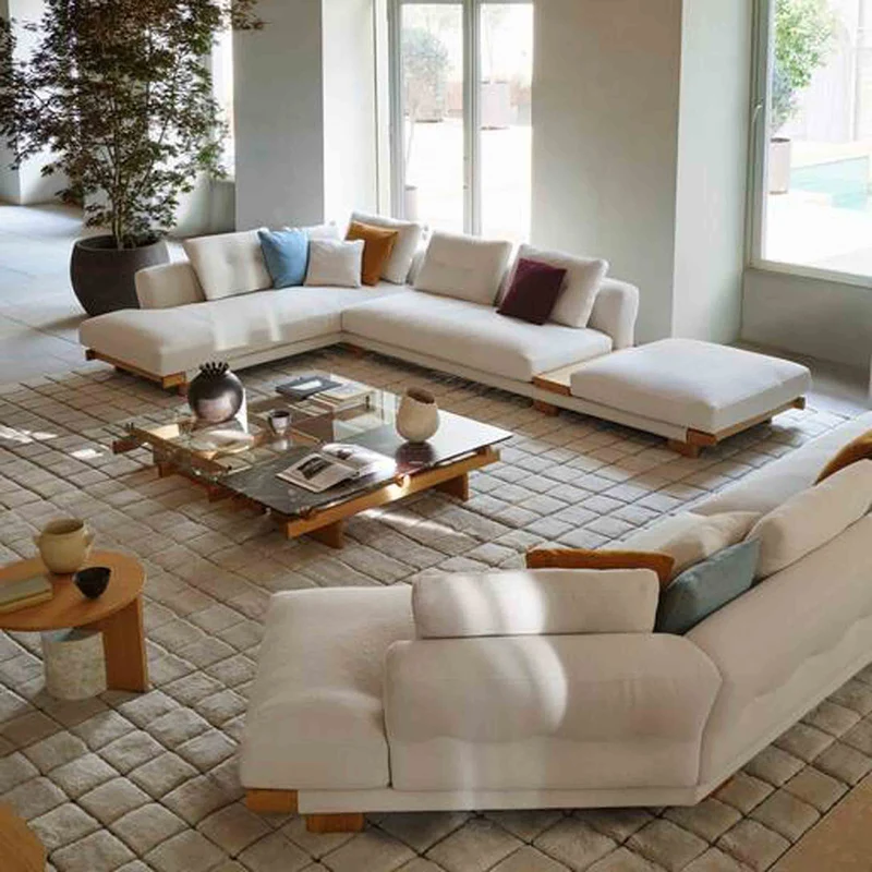 Wool Rectangular Carpet SAHARA GRID, designed by Cassina