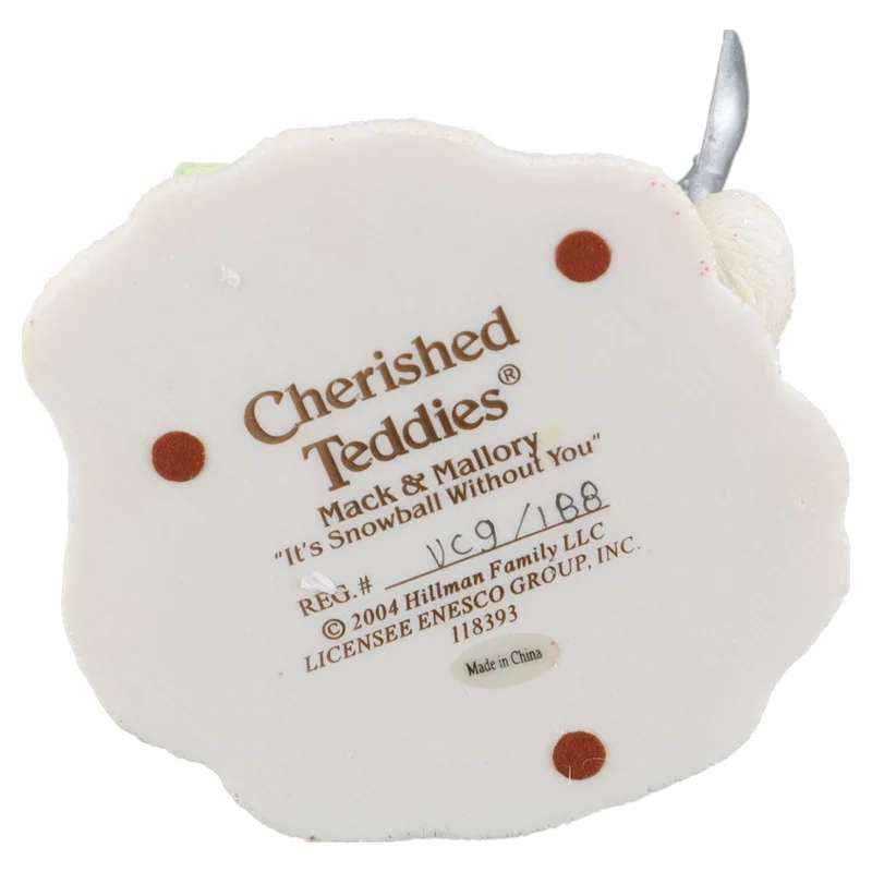 Teddy 118393 Mack & Mallory Cherished Snow Bears