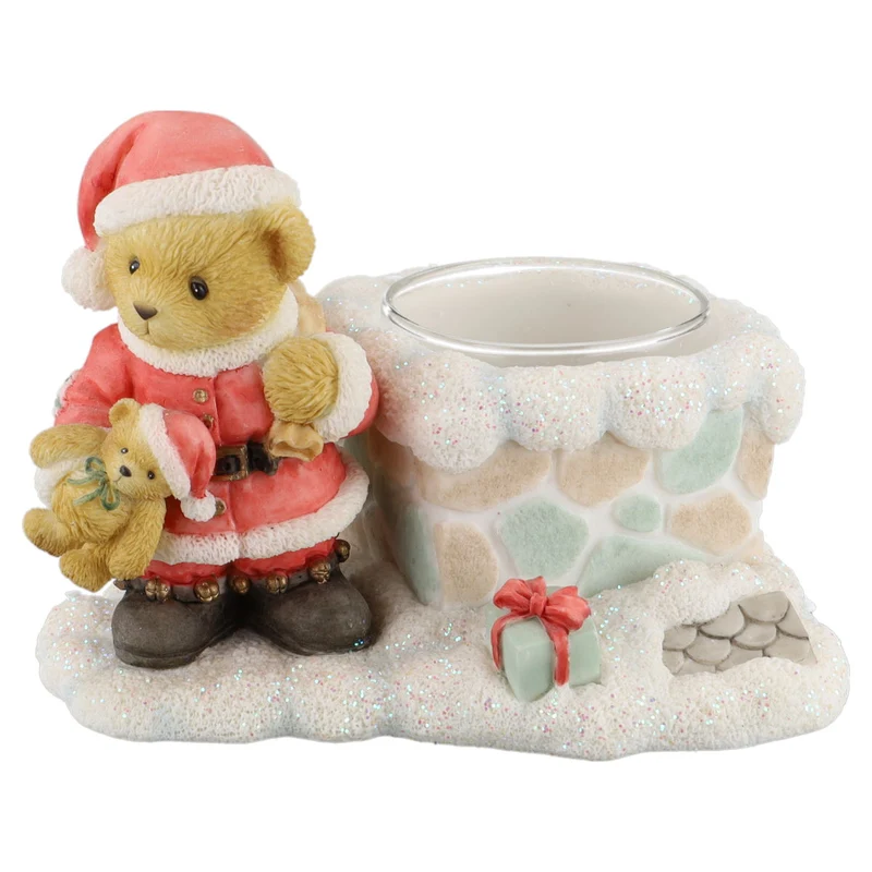 Teddy 118319 Santa Votive Candle Holder