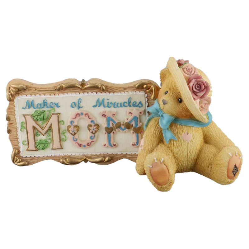 Teddy 303054 "MOM - Maker Of Miracles" Desk Plaque