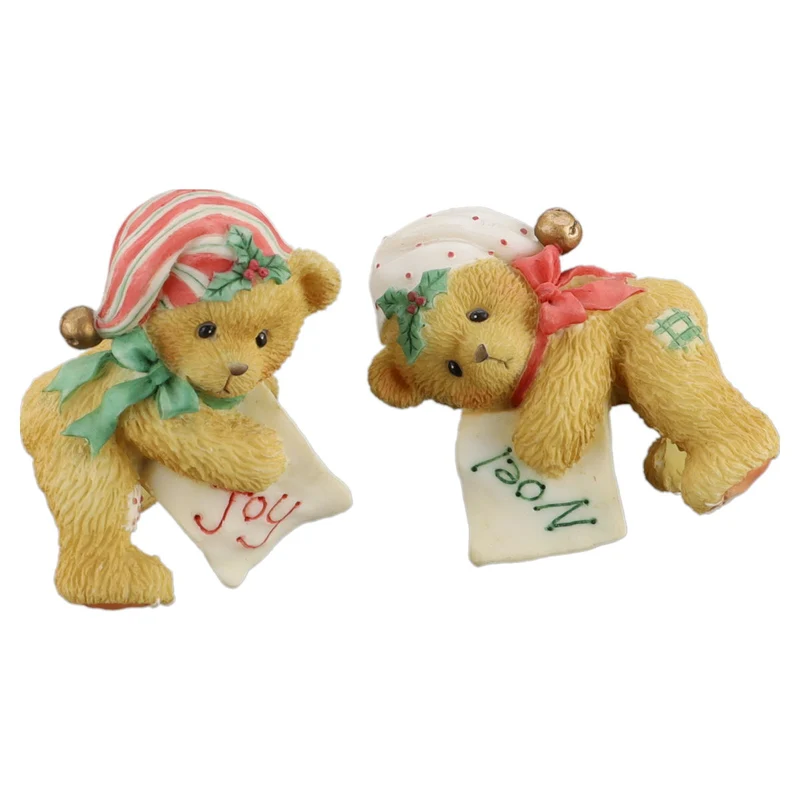 Teddy 651419 Bears With Stocking Hats Candle Huggers