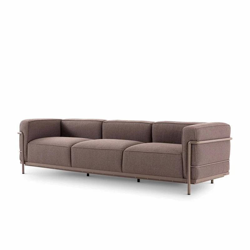 Three Seater Outdoor Sofa - "3 Fauteuil Grand Confort, Grand Modèle", by Le Corbusier, Perriand, Jeanneret for Cassina