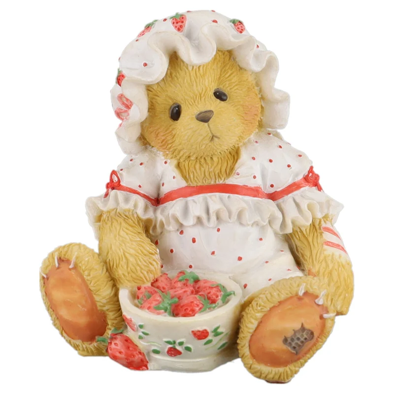 Teddy 156310 Tara Girl With Bowl Of Strawberries Figurine
