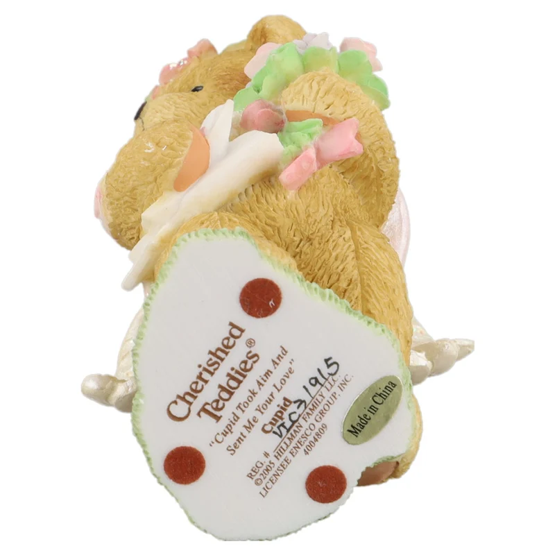 Teddy 4004809 Girl Cupid With Flowers & Letters