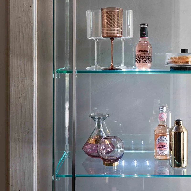 Glass Display Cabinet MILO DAY by Ilaria Marelli for FIAM
