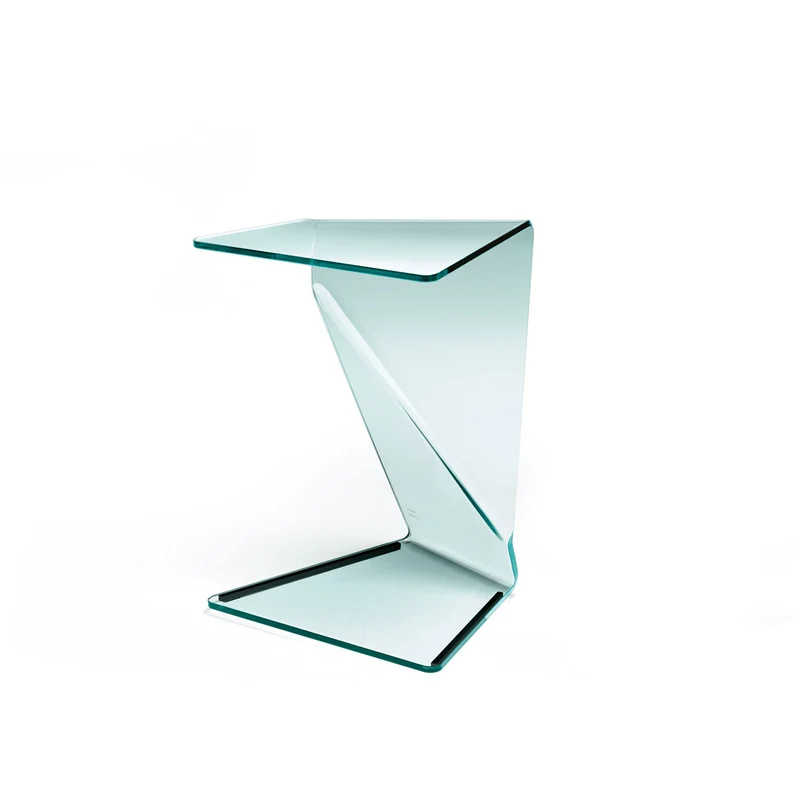 Glass End Table SIGMY by Aquili Alberg for FIAM
