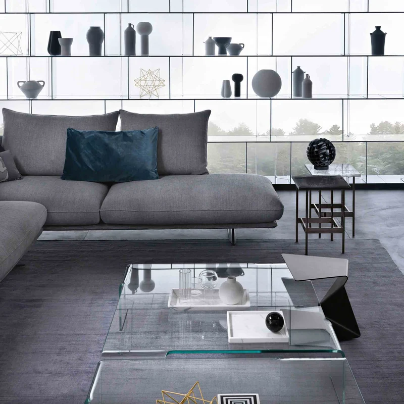 Glass Coffee Table NEUTRA by Rodolfo Dordoni for FIAM