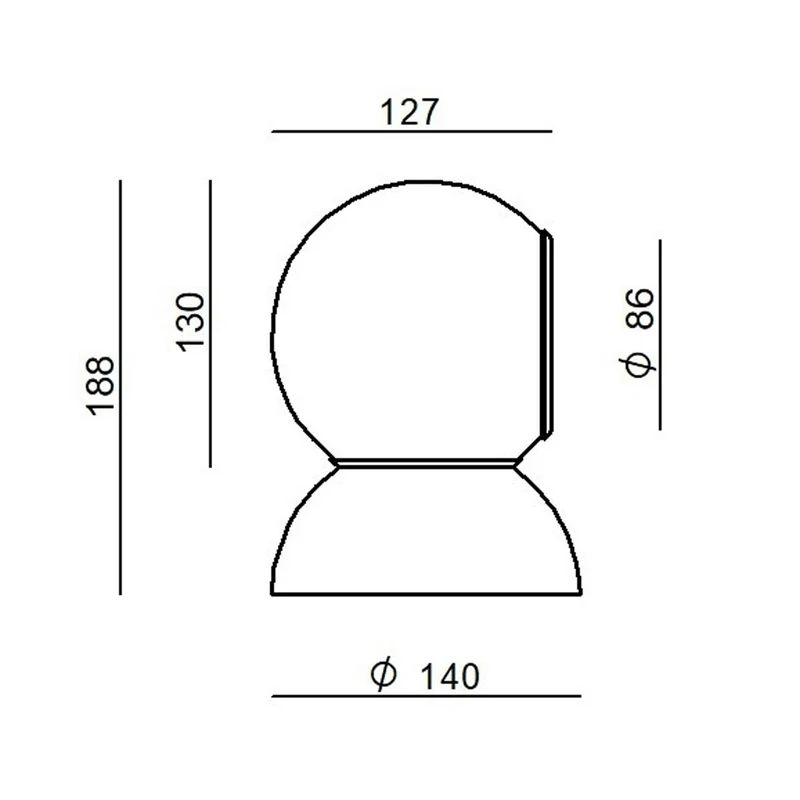 Wall Lamp GRAVITINO 541 by Antonio Macchi Cassia for Stilnovo