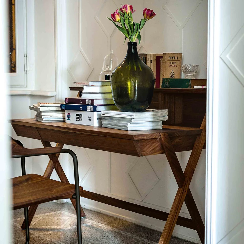 Wood Writing Desk NAVARRA by C.R.&S. Riva 1920