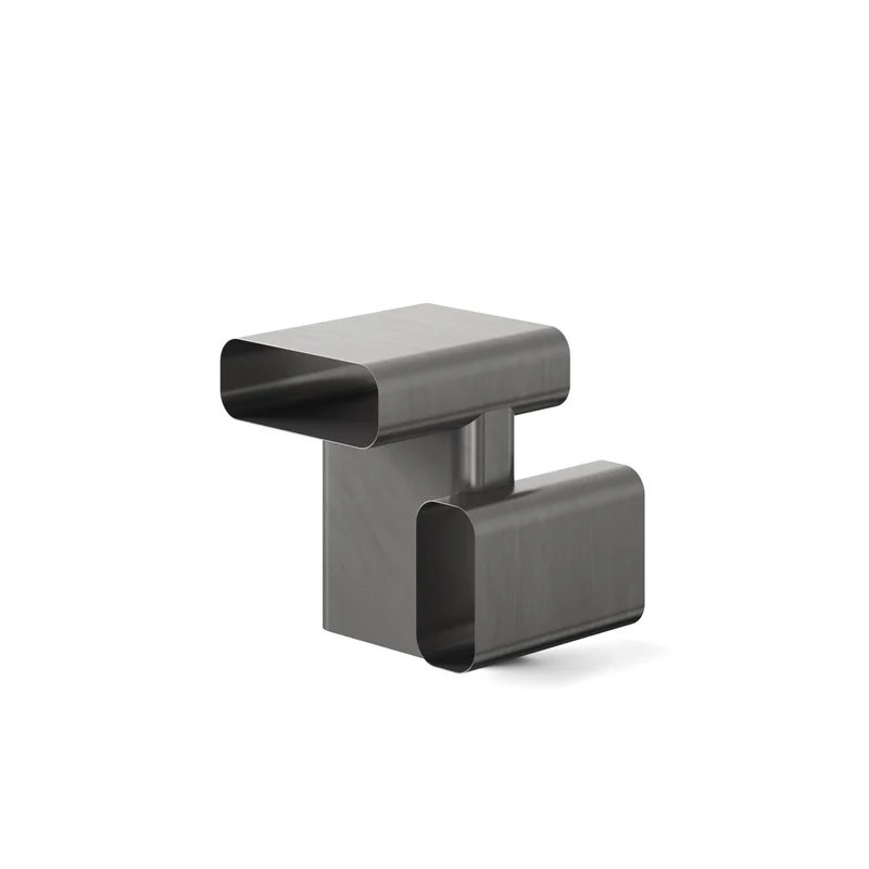 Steel SideTable SOFT CORNERS, designed by Linde Freya Tangelder for Cassina