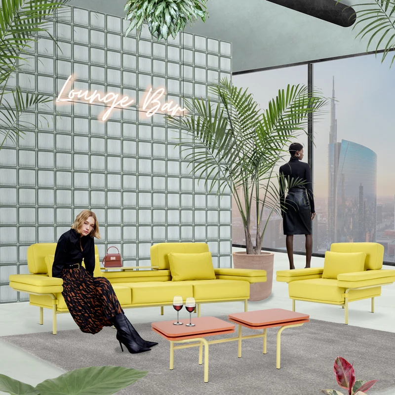 Three-Seater Sofa LEO by Daria Zinovatnaya for Adrenalina