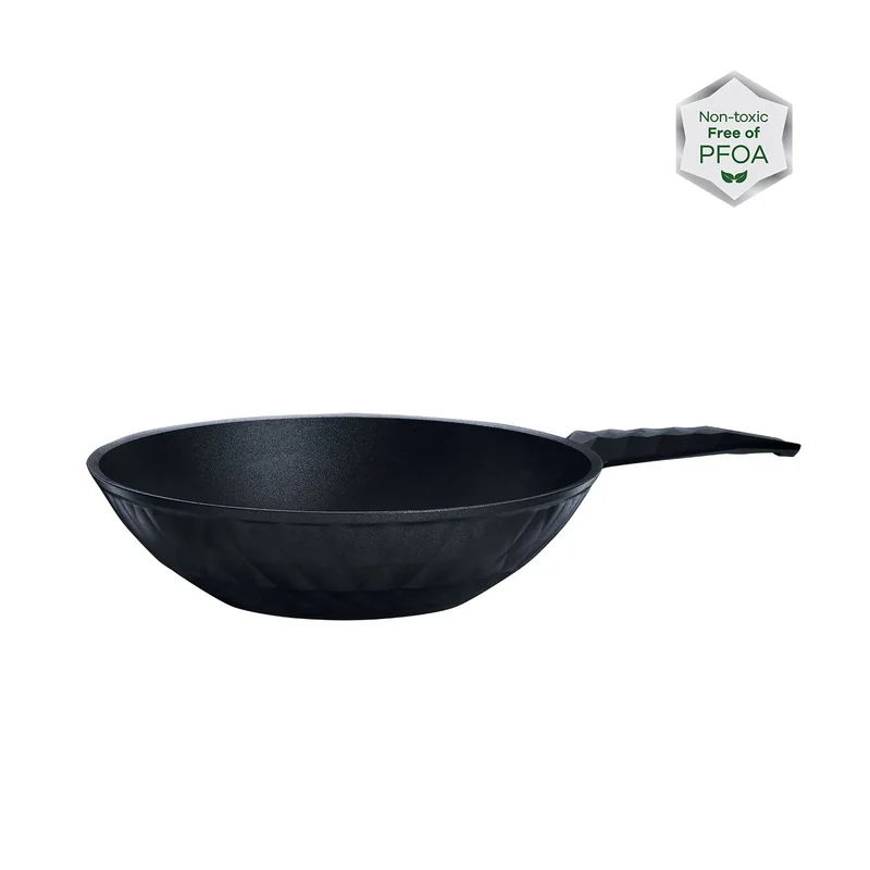 Karaca Bio Diamond Antibacterial Handle Induction Base 28 cm 2.9 lt Wok Pan
