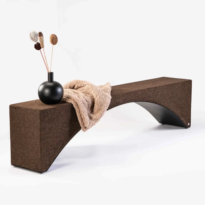 Cork Bench ARRABIDA by Jari Franceschetto for Suber