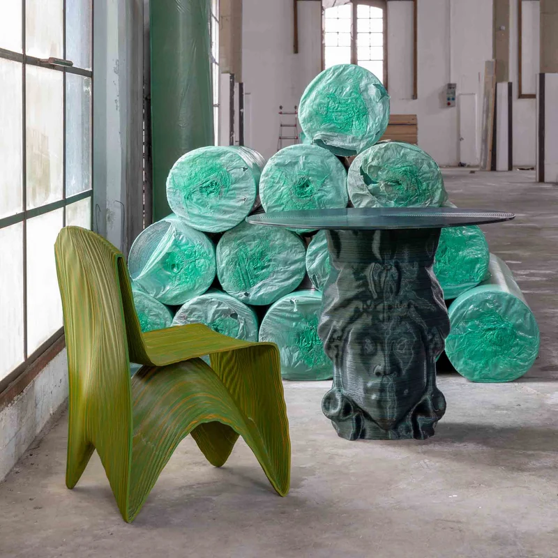 3D Printed Round Dining Table MORO by Mediterranea Design