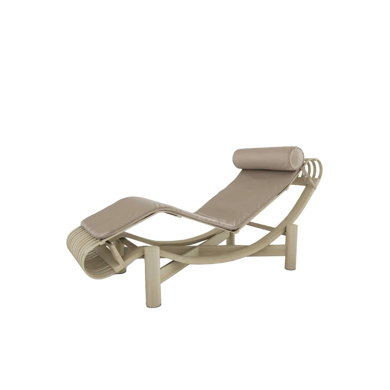 Wood Chaise Lounge TOKYO CHAISE LOUNGE, designed by Charlotte Perriand for Cassina
