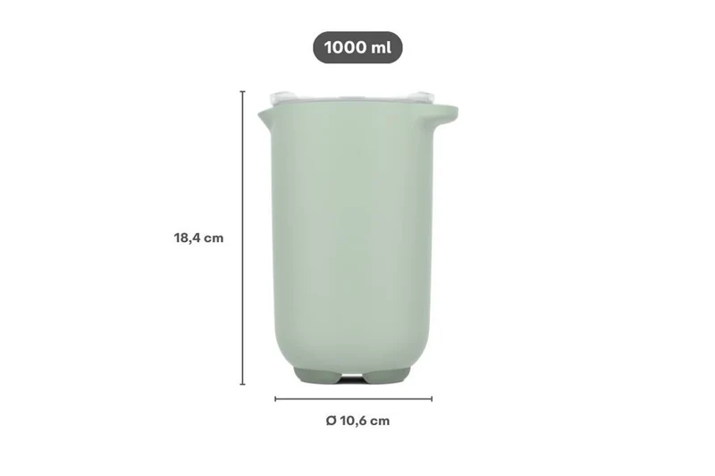 Rührbecher 1l mit Deckel nordi Chef it