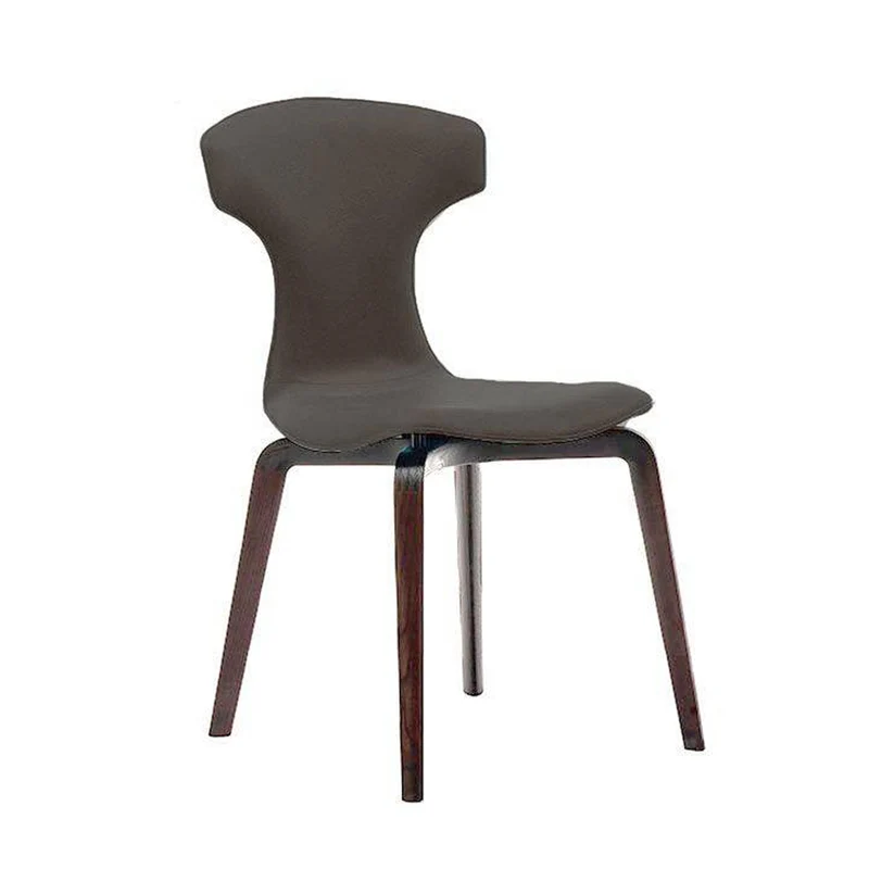 Leather Dining Chair MONTERA by Roberto Lazzeroni for Poltrona Frau