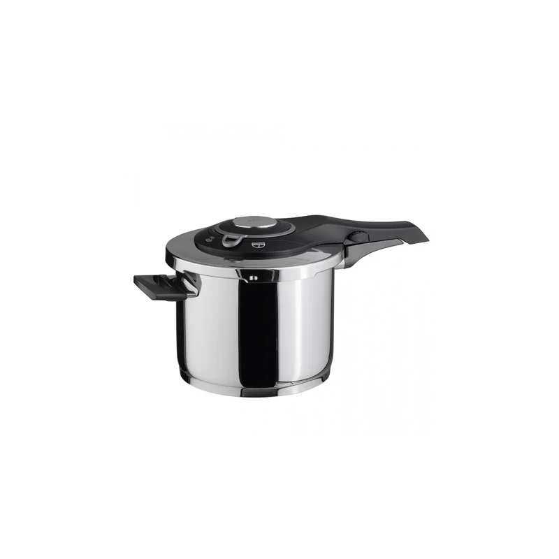 Jumbo Procook Schnellkochtopf Schwarz - Hellgrau Edelstahl rostfrei 6 l.
