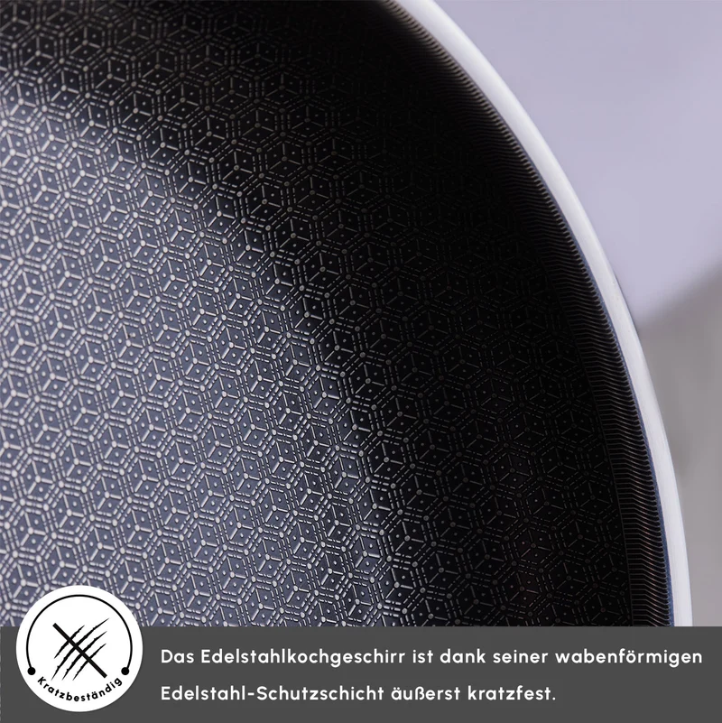Karaca 5Ply PowerSteel 316+ Kochtopf Set, 7 Teilig